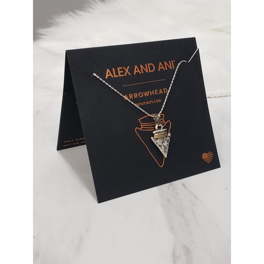 NEW Alex and Ani necklace 28 INCH ARROWHEAD NECKLACE PULL CHAIN ADJUSTABLE